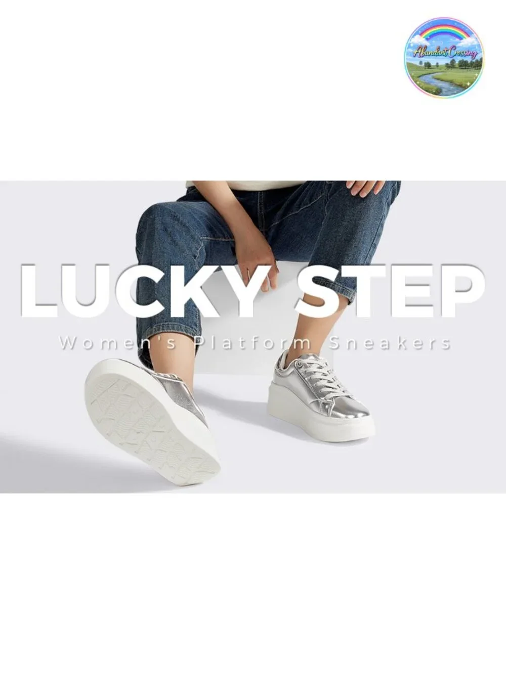 Women's Platform Fashion Sneakers Thick Sole TPR Non-Slip 2.6